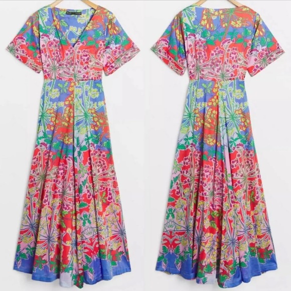 Anthropologie Dresses & Skirts - NWOT Anthropologie Roopa Pemmaraju Amandine Floral Maxi Dress Size 3X Cocktail